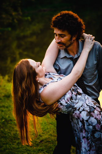 Dancing engagement photo - romantic Kansas City couples photographer