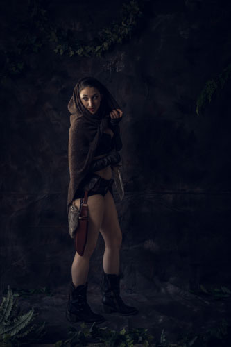 Fantasy photograph of a woman in post apocalyptic style costume.