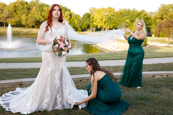 Candid getting ready moment - Kansas City wedding photographer
