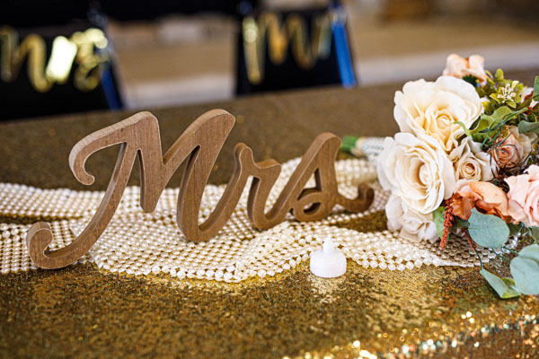 Wedding reception table details - Kansas City wedding photography